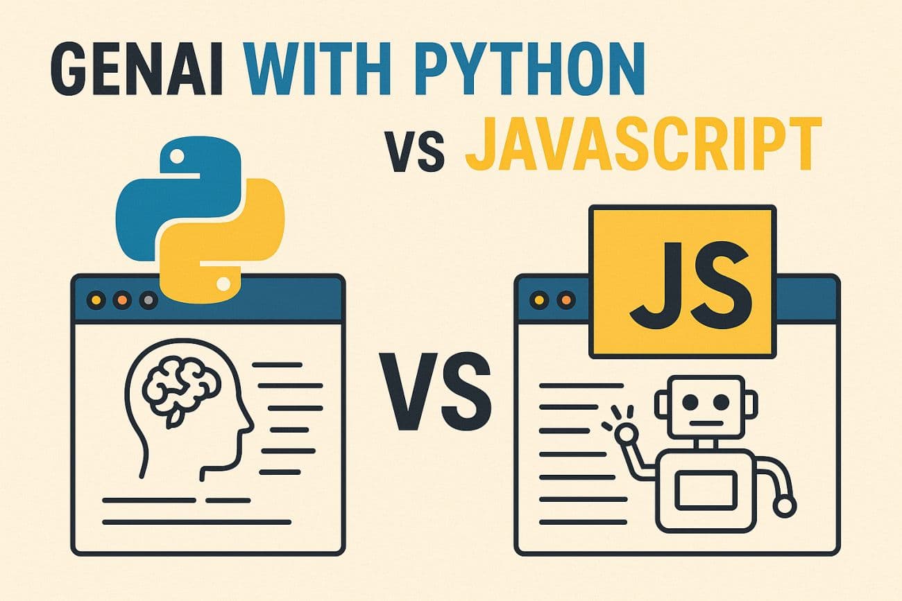 GenAI with Python vs JavaScript GenAI with Python vs JavaScript
