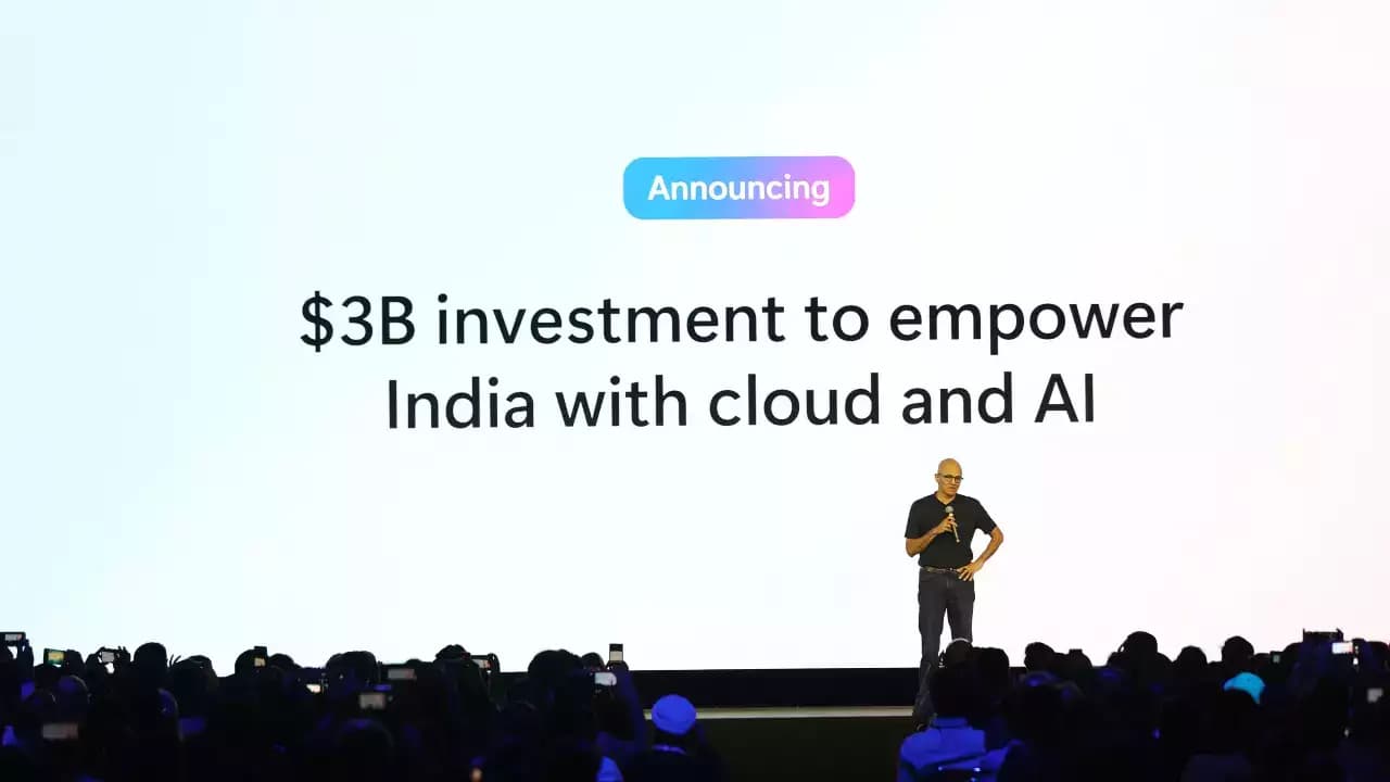 Microsoft to invest $3 bn to boost AI infra in India Microsoft to invest $3 bn to boost AI infra in India